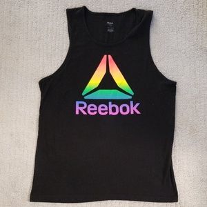 Reebok tank top, size large, graphic tank top.